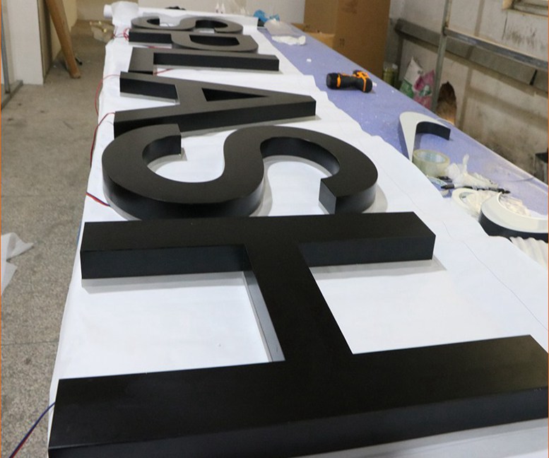 Oem Custom Advertising Backlit Stainless Steel Led Letter Sign 3D Letters 256
